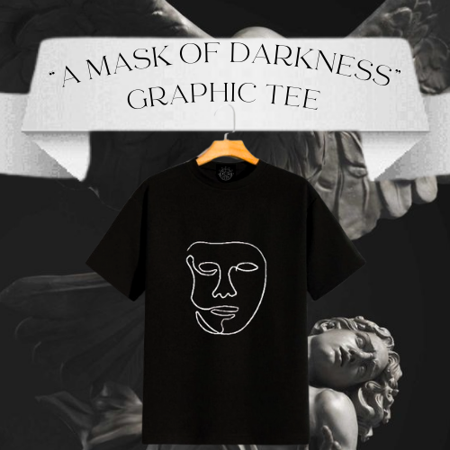 "A Mask of Darkness" Regular fit graphic tee