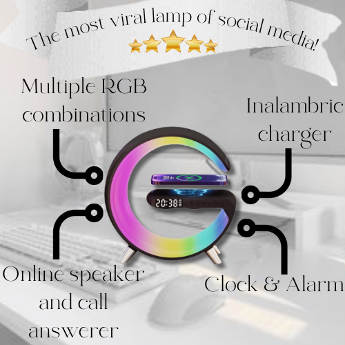 RGB Charging Lamp, Speaker and Alarm Clock